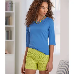 6290 Misses' Shorts, Skirt in Two Lengths and Slim Pants