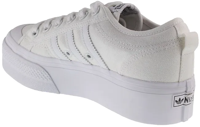 Adidas Originals Trainers Womens Nizza Platform Cloud White