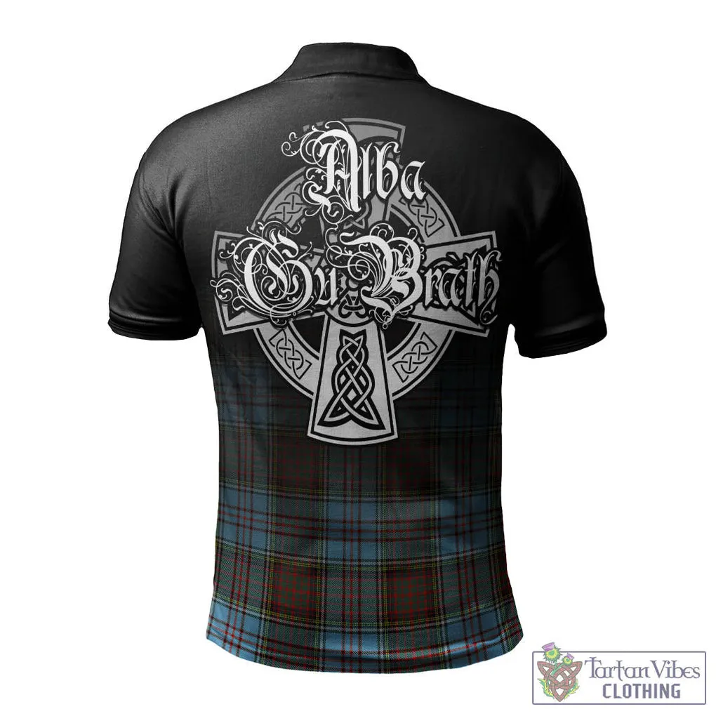 Anderson Ancient Tartan Polo Shirt Featuring Alba Gu Brath Family Crest Celtic Inspired