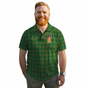 Begg Irish Clan Tartan Men's Polo Shirt with Coat of Arms