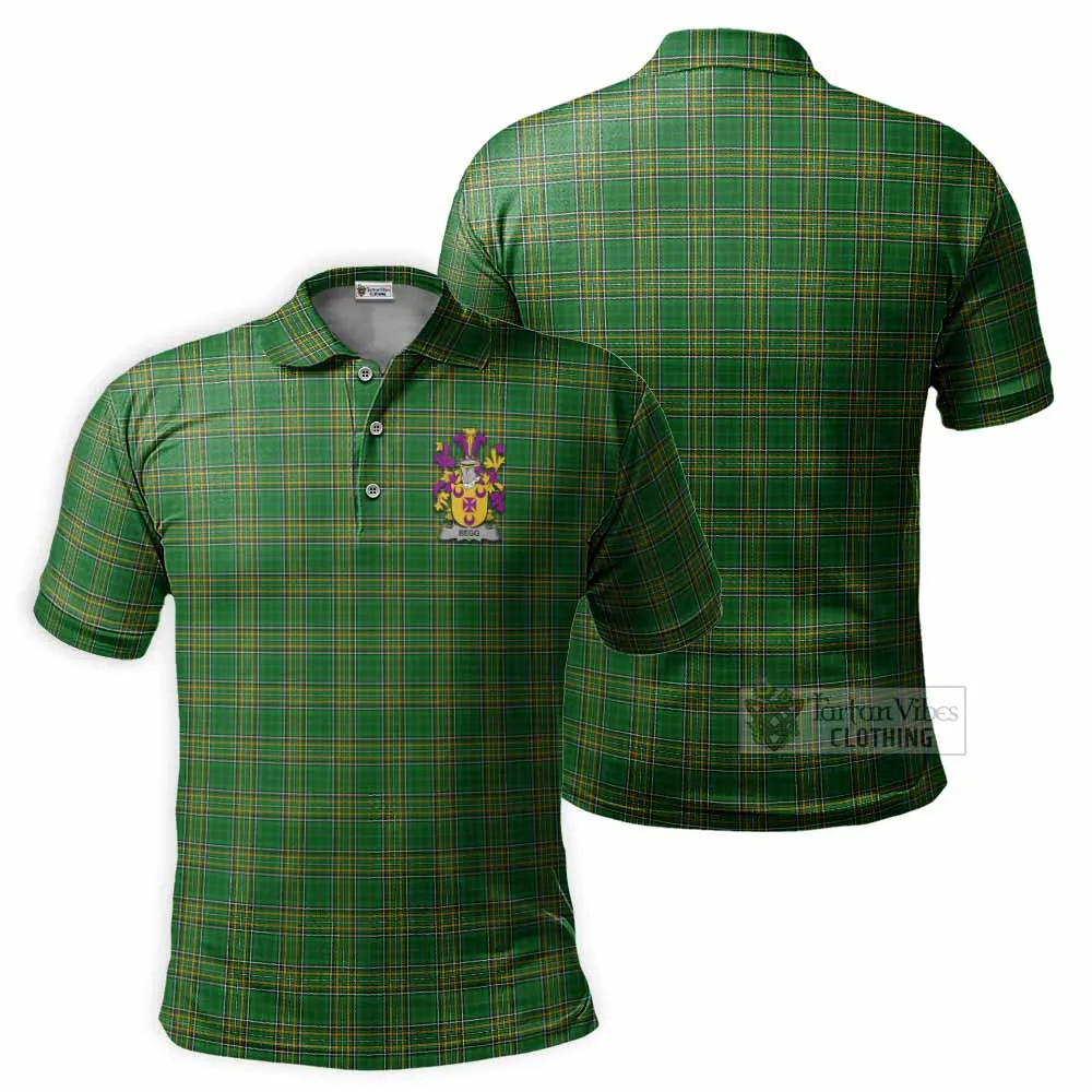 Begg Irish Clan Tartan Men's Polo Shirt with Coat of Arms