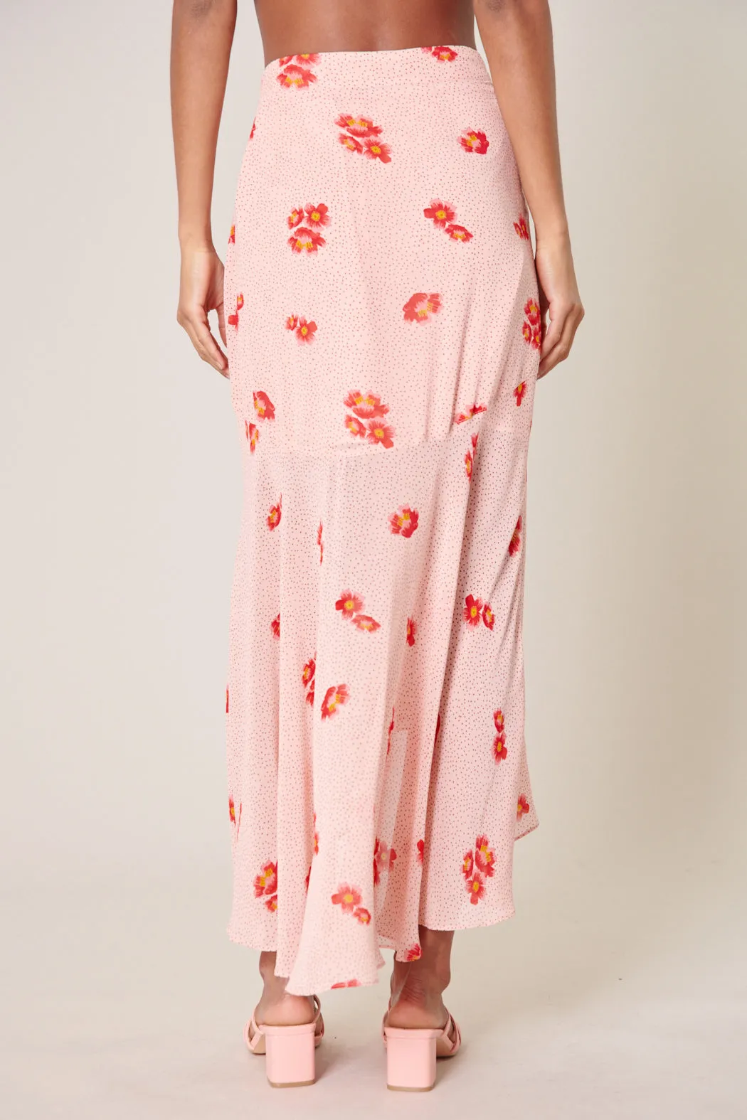 Besame Floral Saturated Love Midi Skirt