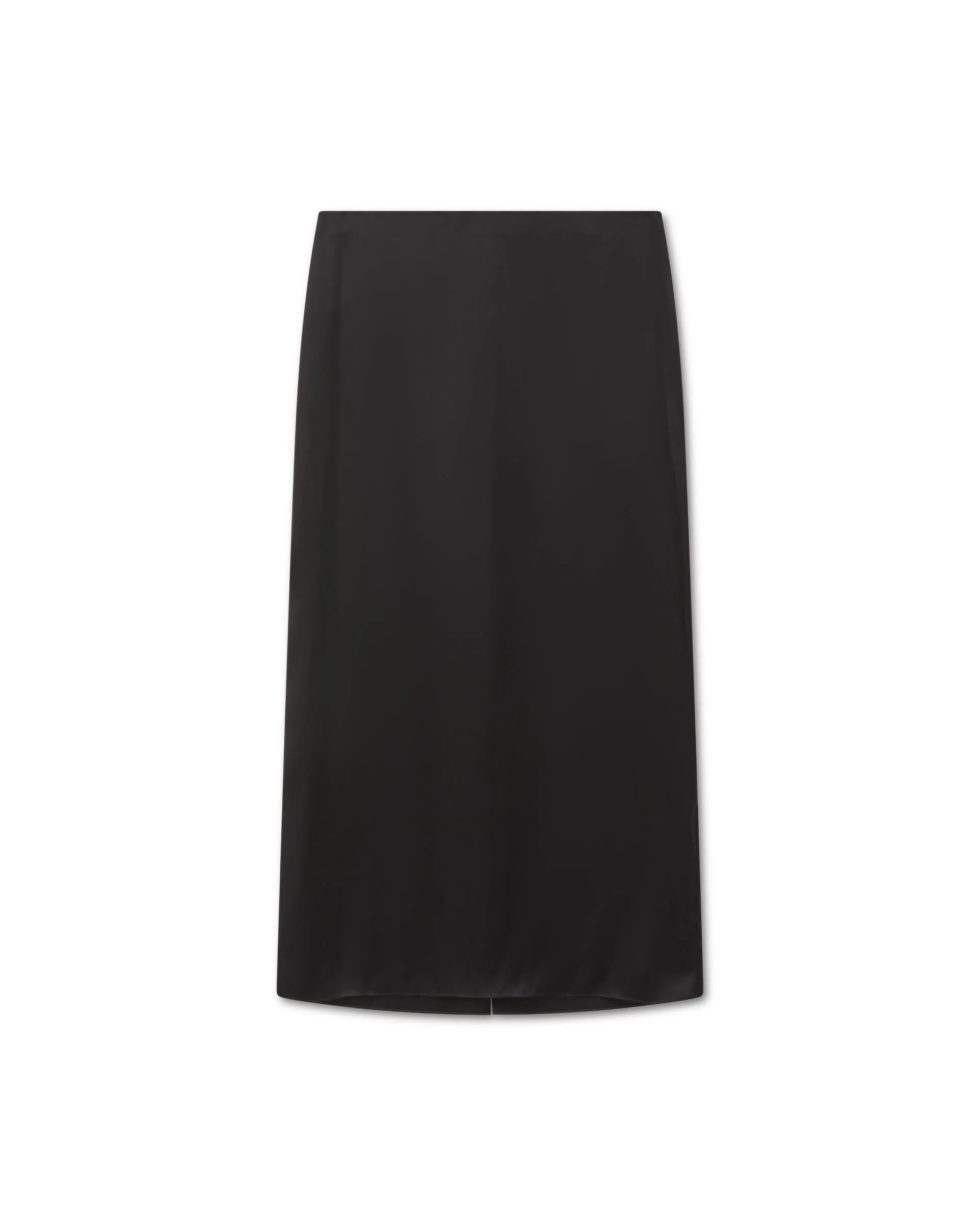 Bianca Skirt in Washed Silk, Black