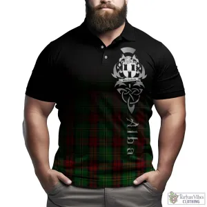 Blackstock Hunting Tartan Polo Shirt Featuring Alba Gu Brath Family Crest Celtic Inspired