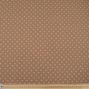 Blush Natural Medium Dots Cotton Canvas Print