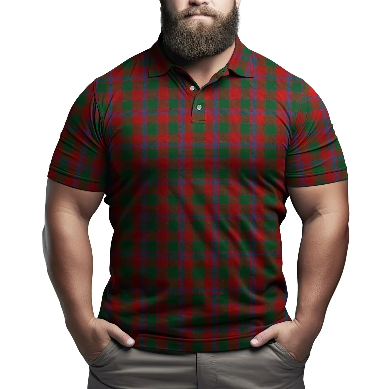 Bruce Old Tartan Mens Polo Shirt