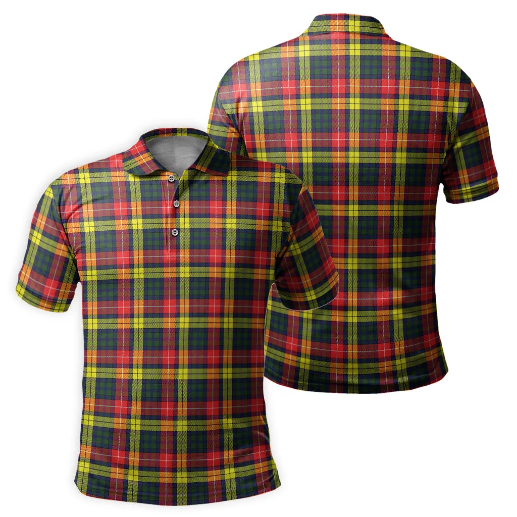 Buchanan Modern Tartan Mens Polo Shirt