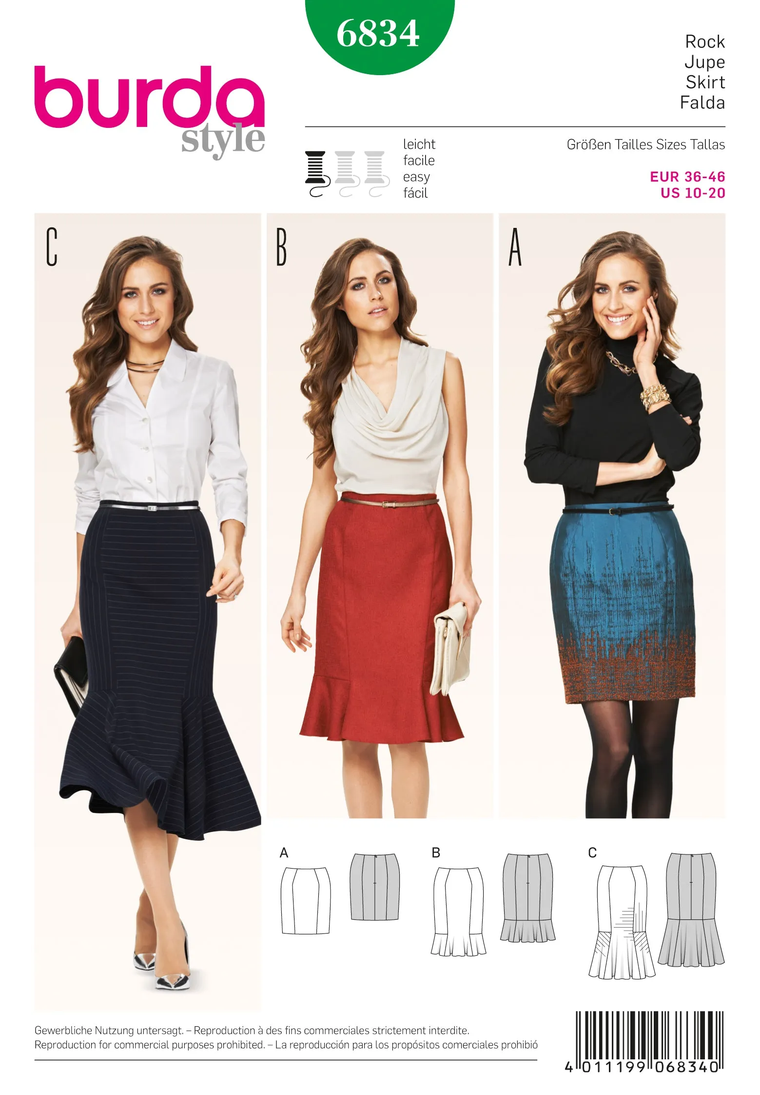 Burda Skirts 6834