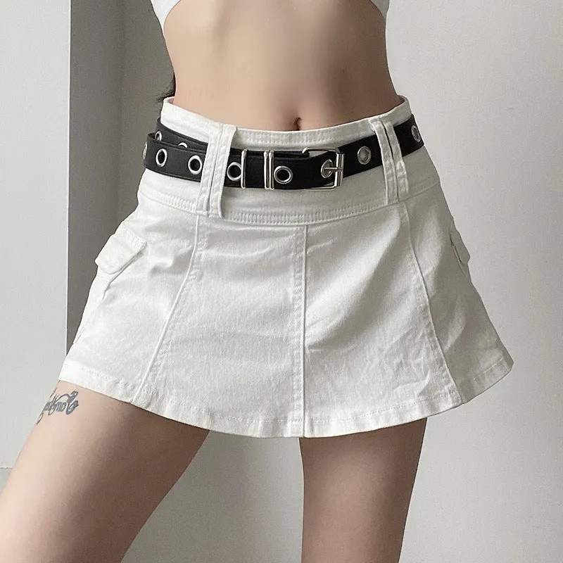 Cargo Mini Skirt with Side Pockets