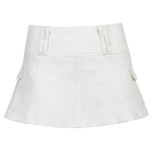 Cargo Mini Skirt with Side Pockets