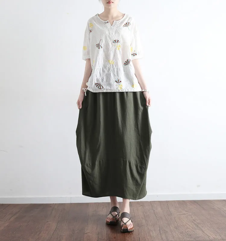 Casual Summer Women Skirts Women Skirts Women Linen Cotton Skirts ATM962326