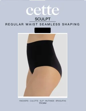 Cette Regular Waist Seamless Shaping Knickers 547-12 Black