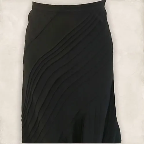 Coast Black Panelled Floaty Chiffon Skirt UK 10 US 6 EU 38