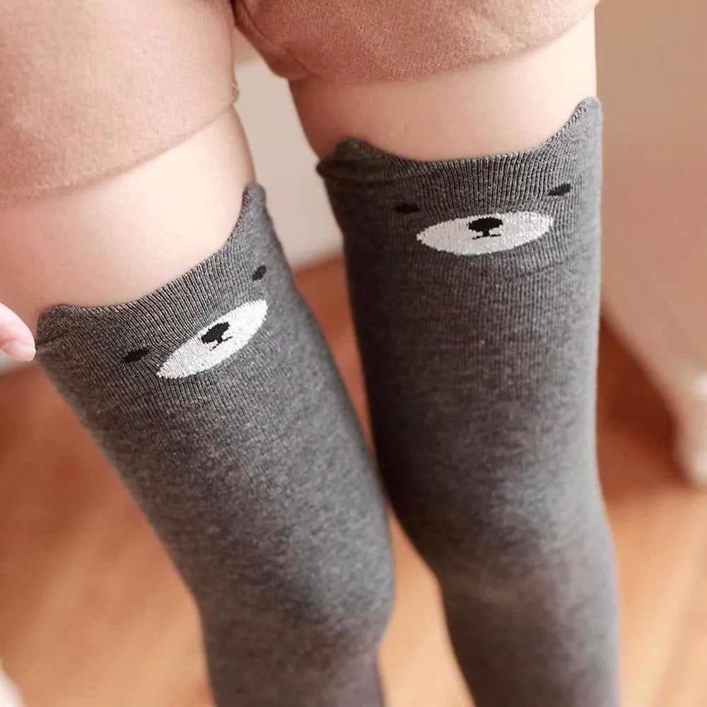 Cotton Animal Thigh Highs