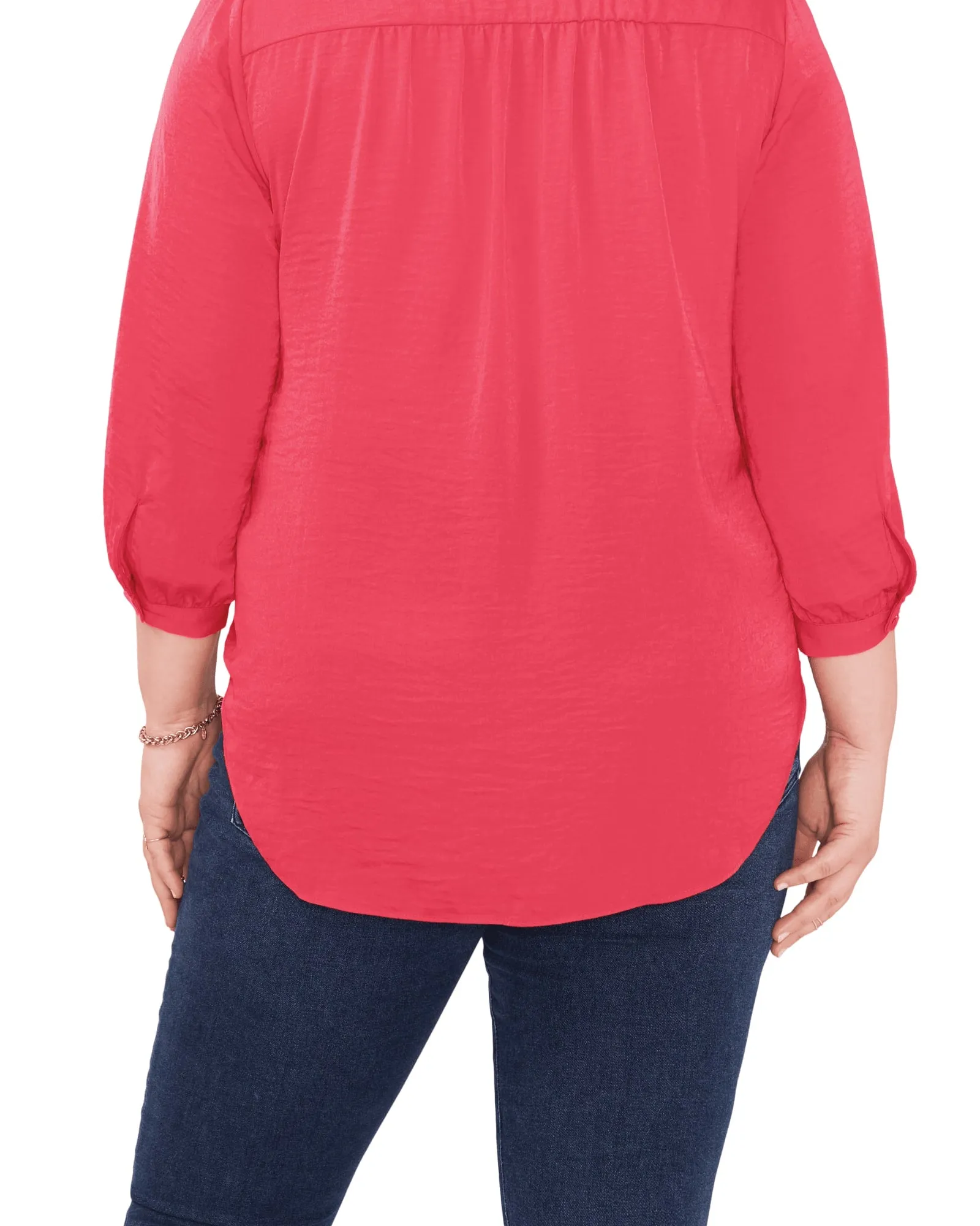 Everley V-Neck Blouse | GERANIUM