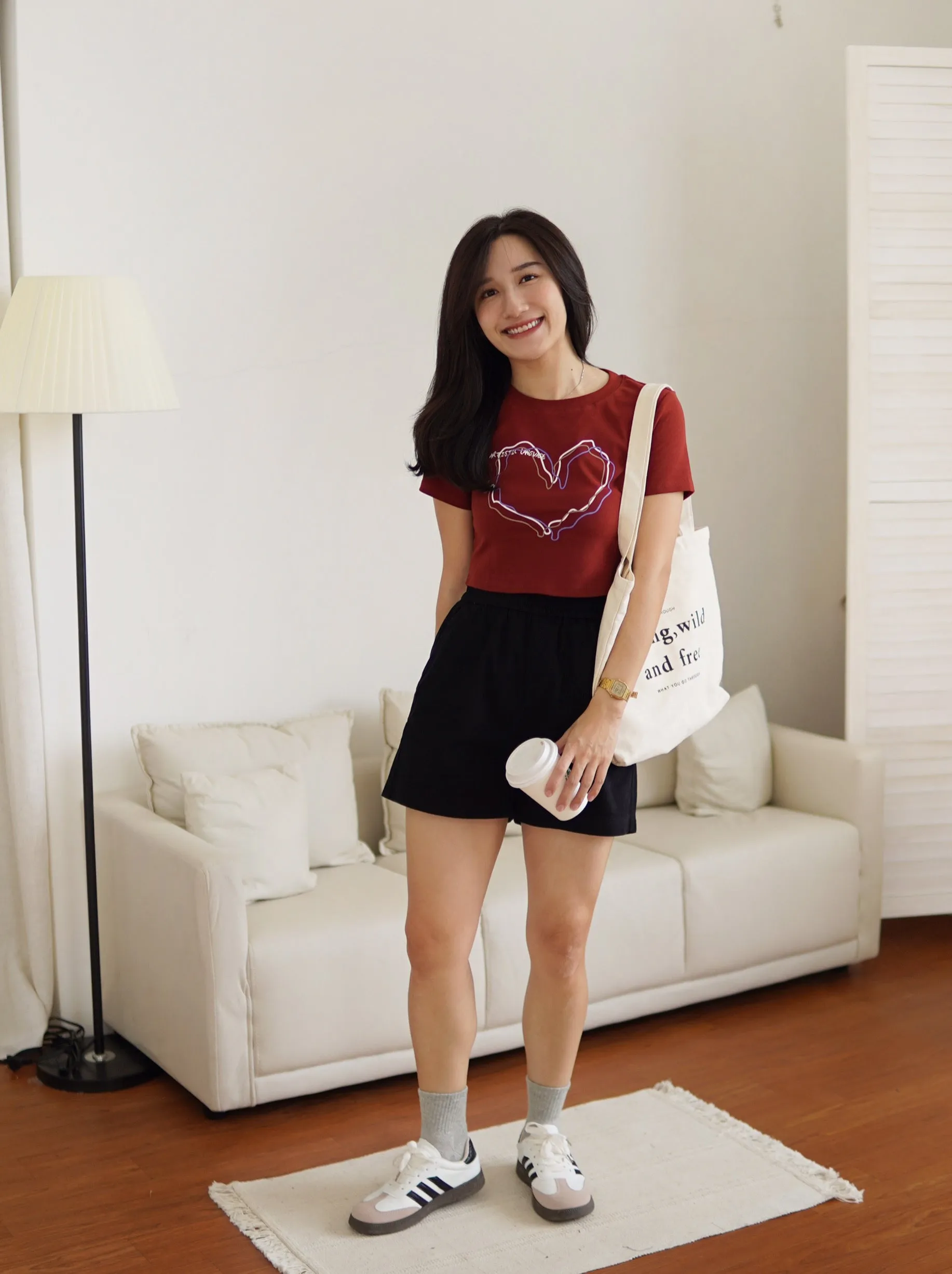 Heart-shaped Maroon Crop Top