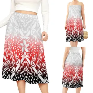 Island Blossom Midi Skirt-Culture Heaven Special