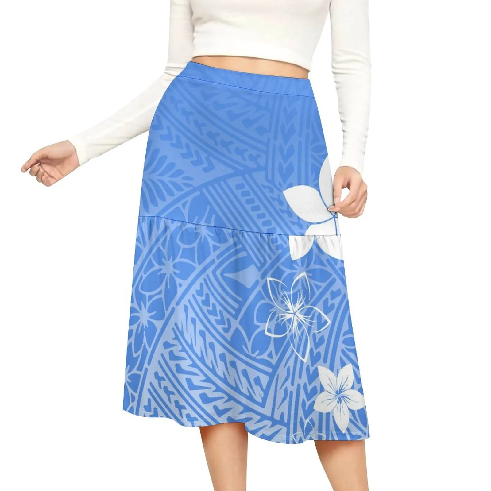 Island Blossom Midi Skirt-Culture Heaven Special