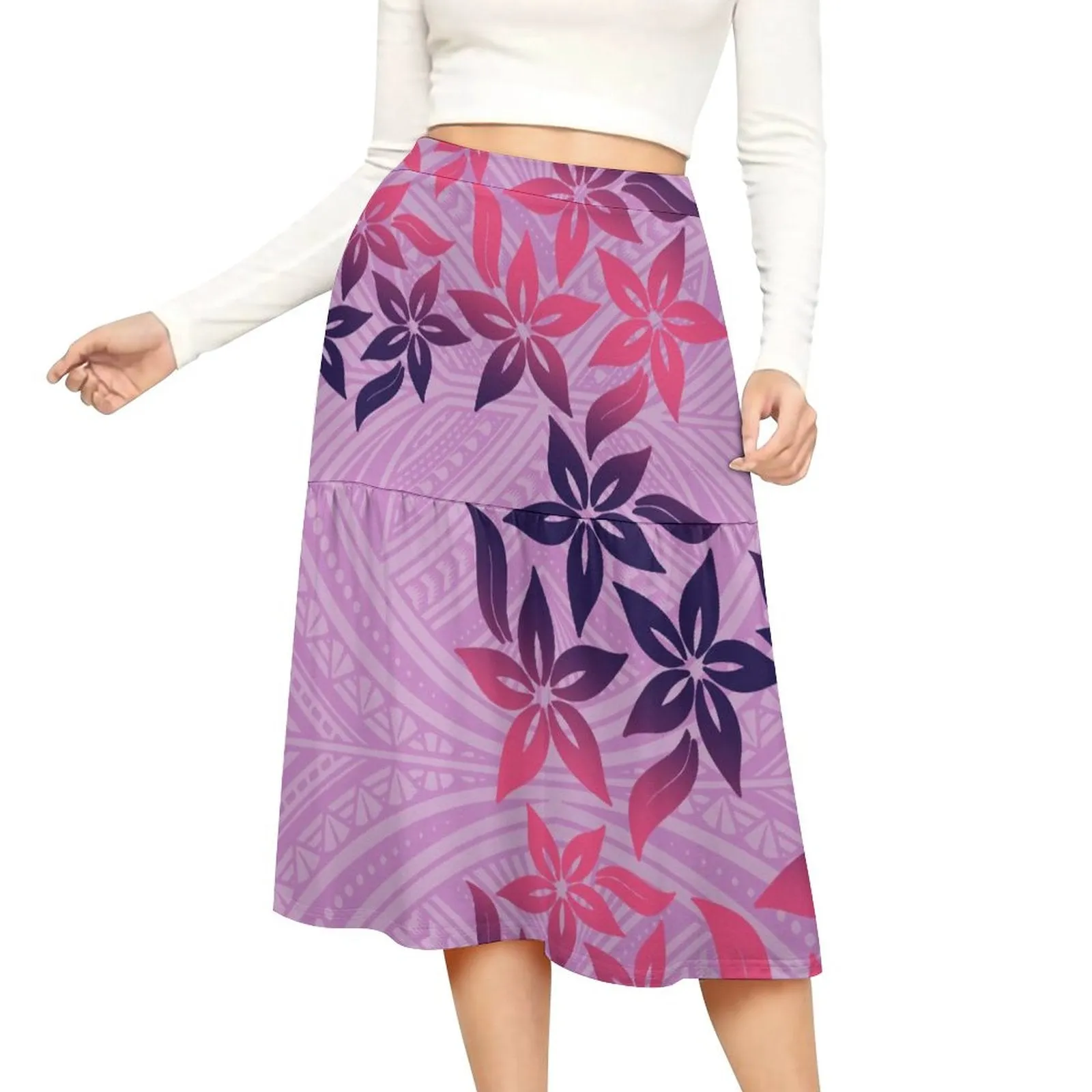 Island Blossom Midi Skirt-Culture Heaven Special