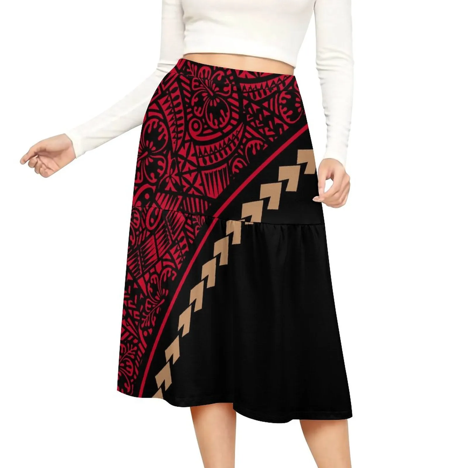 Island Blossom Midi Skirt-Culture Heaven Special