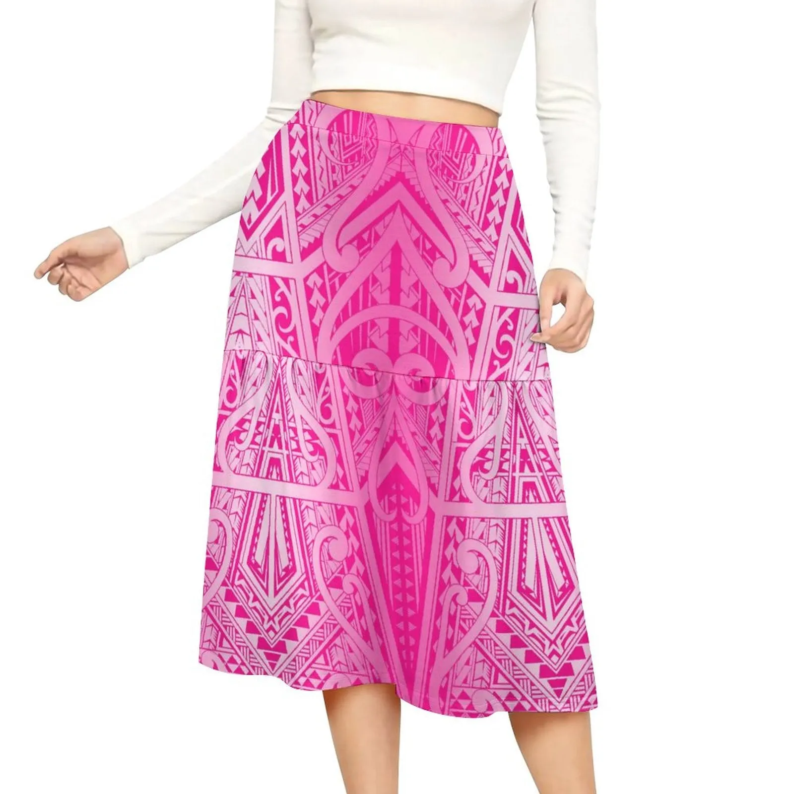 Island Blossom Midi Skirt-Culture Heaven Special