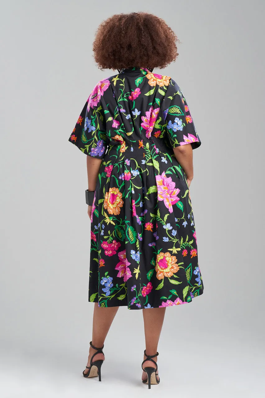 Junko Cotton Poplin Mandarin Dress