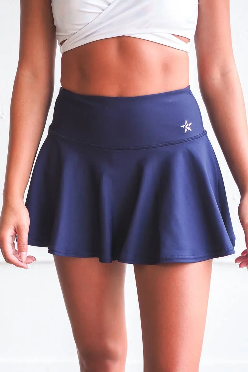 Legendary Flouncy Skirt in Navy