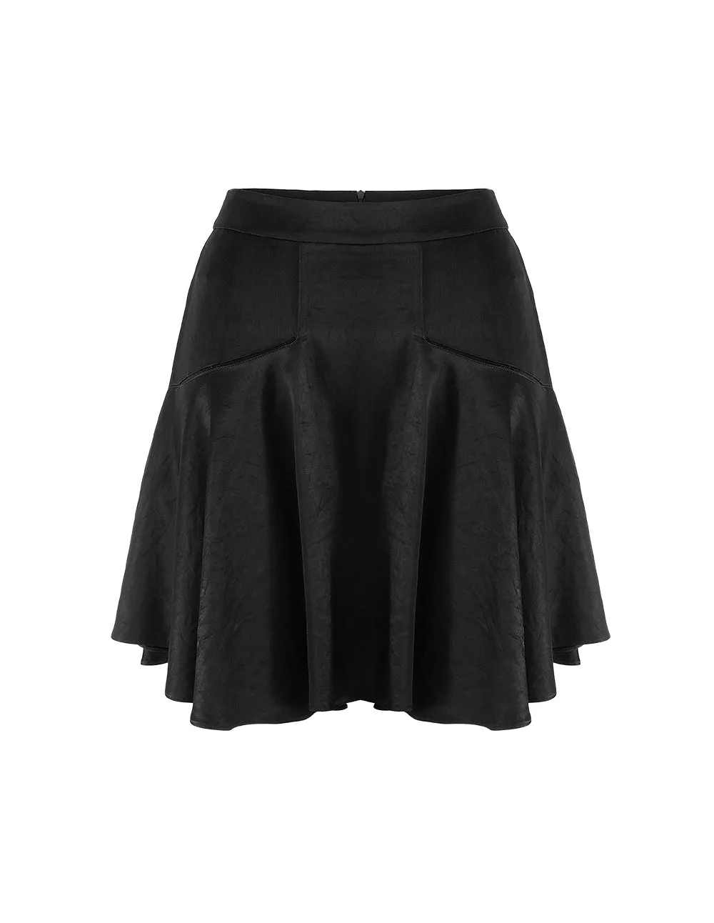 MARK FAST Women Black A-line Yoke Skirt