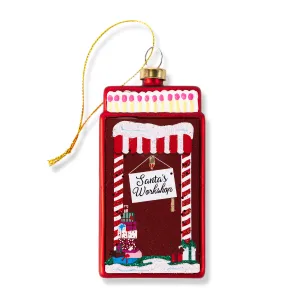 Matchbook Ornament - Santa's Workshop