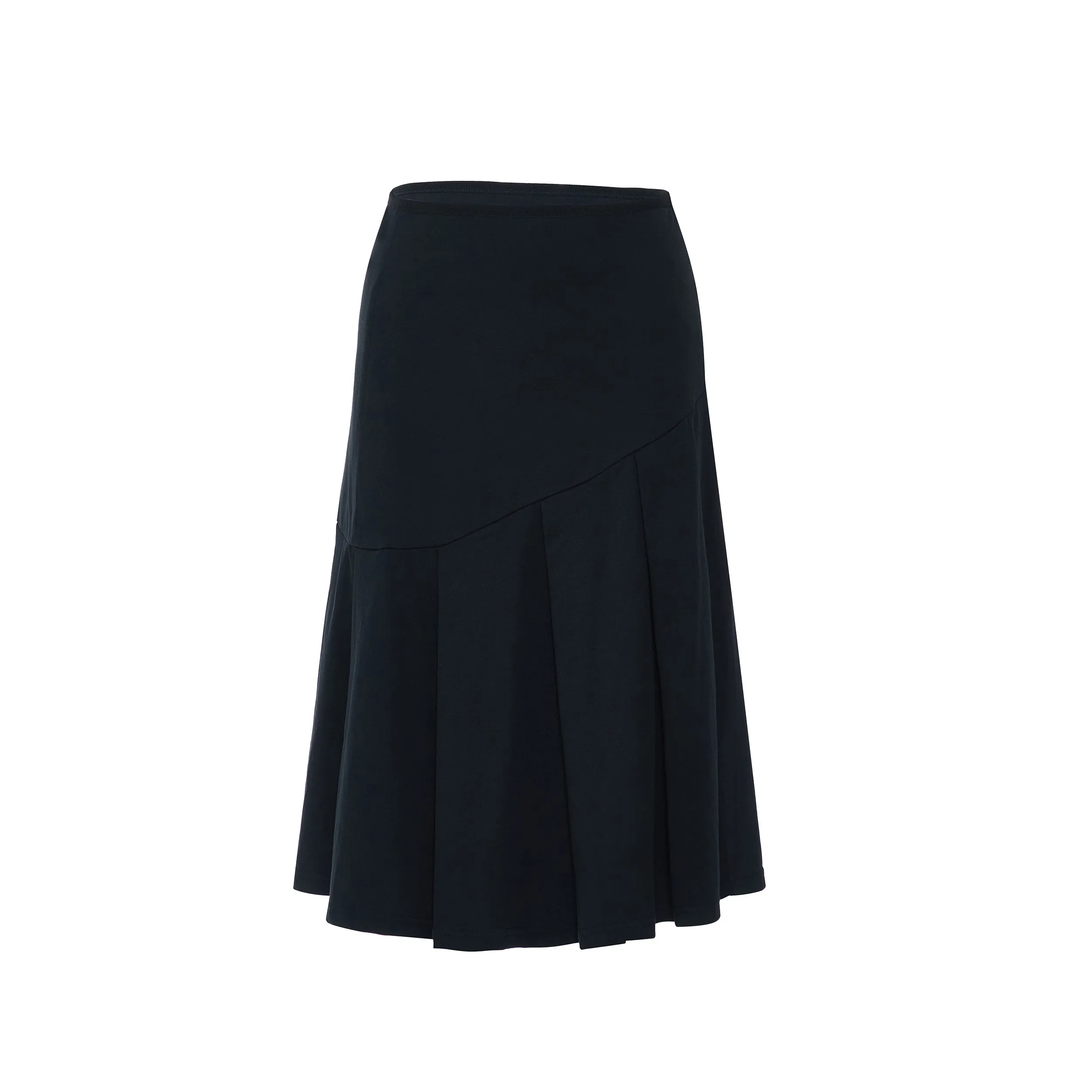 MM COTTON HALF PLEAT - BLACK