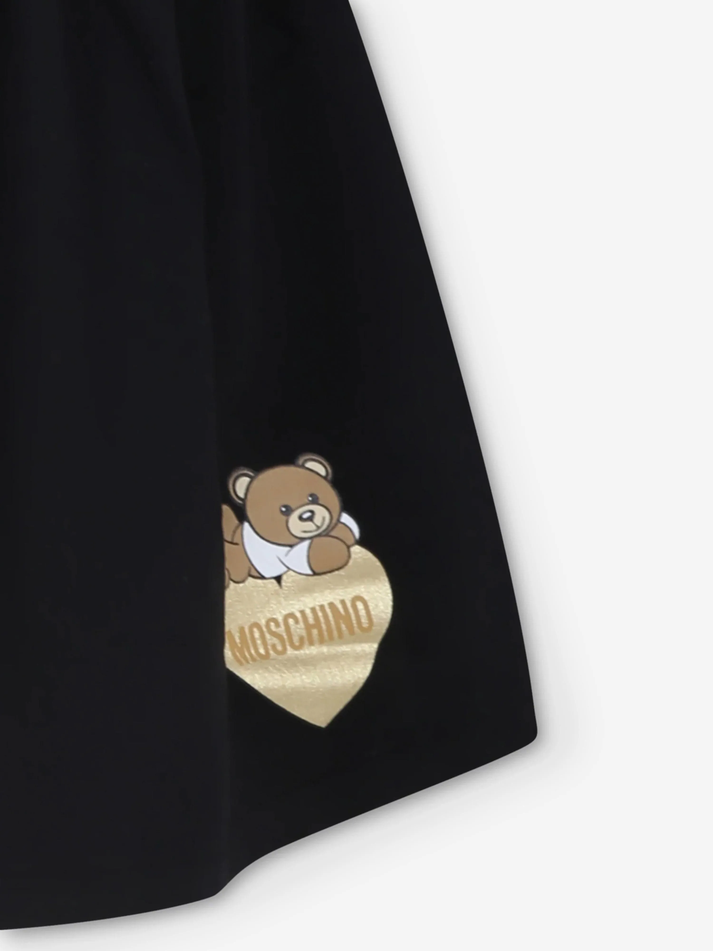 Moschino Girls Bear Logo Skirt in Black