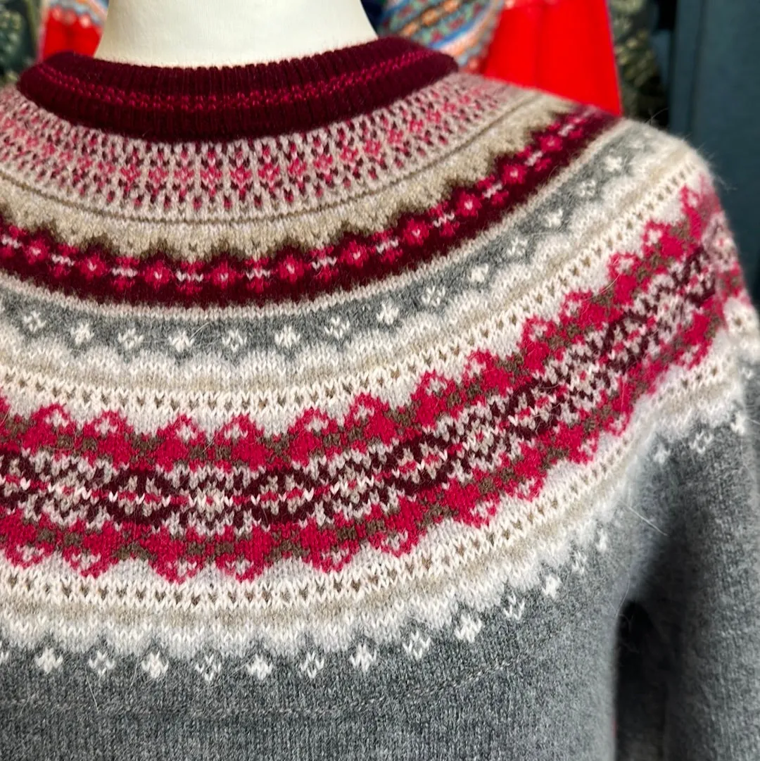 NEW Eribe Alpine Sweater P3974 Greyberry