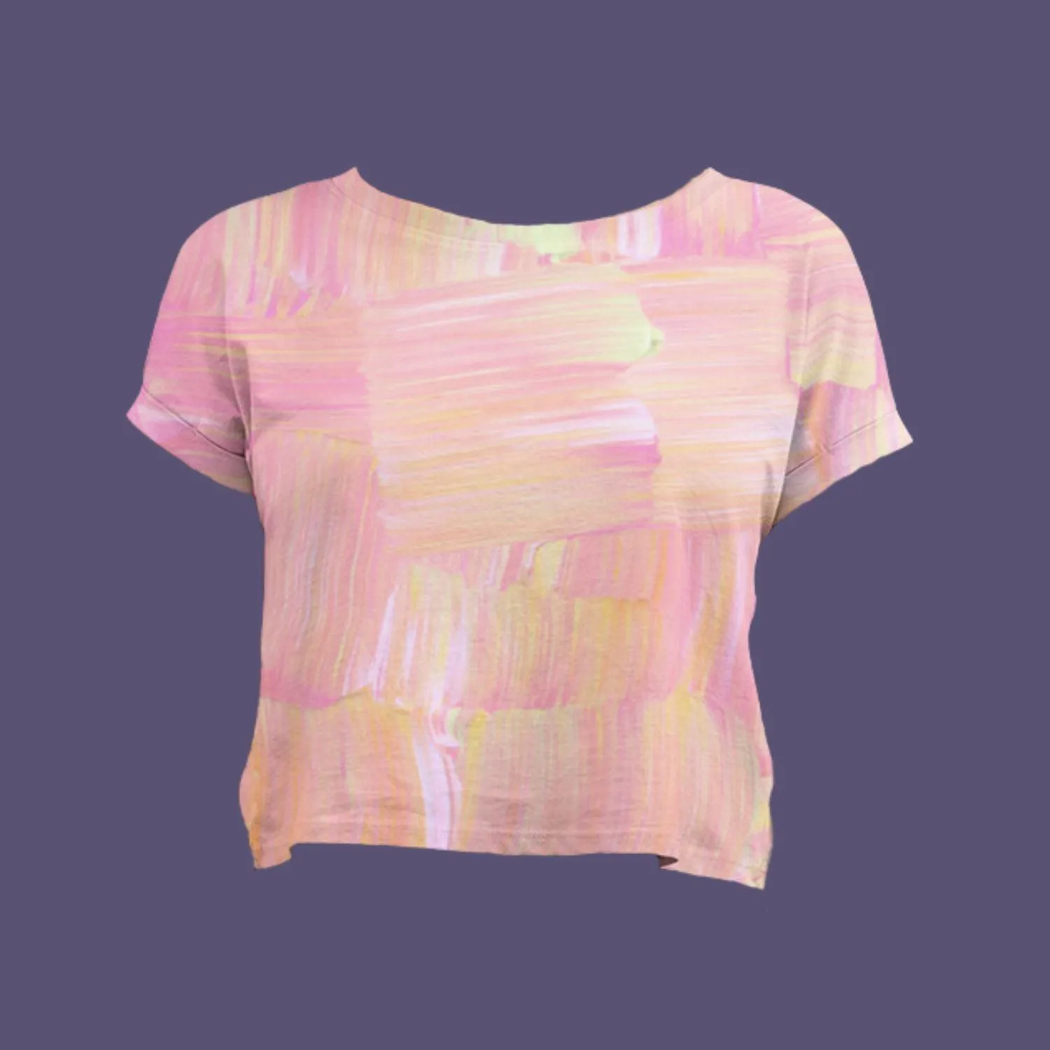 Pastel Peach - Women's Crop Top