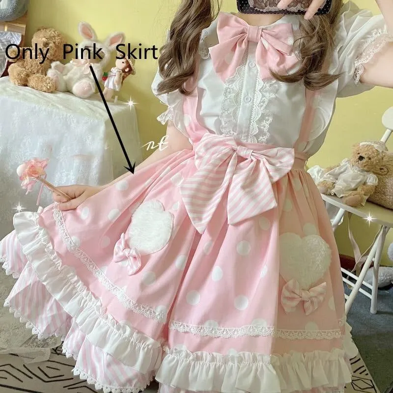 Polkadot Princess Suspender Skirt