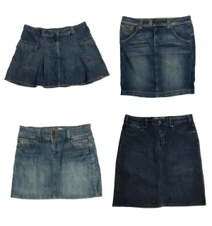 "Denim Dream: Trio of Trendy Skirts"🌟(S-486)