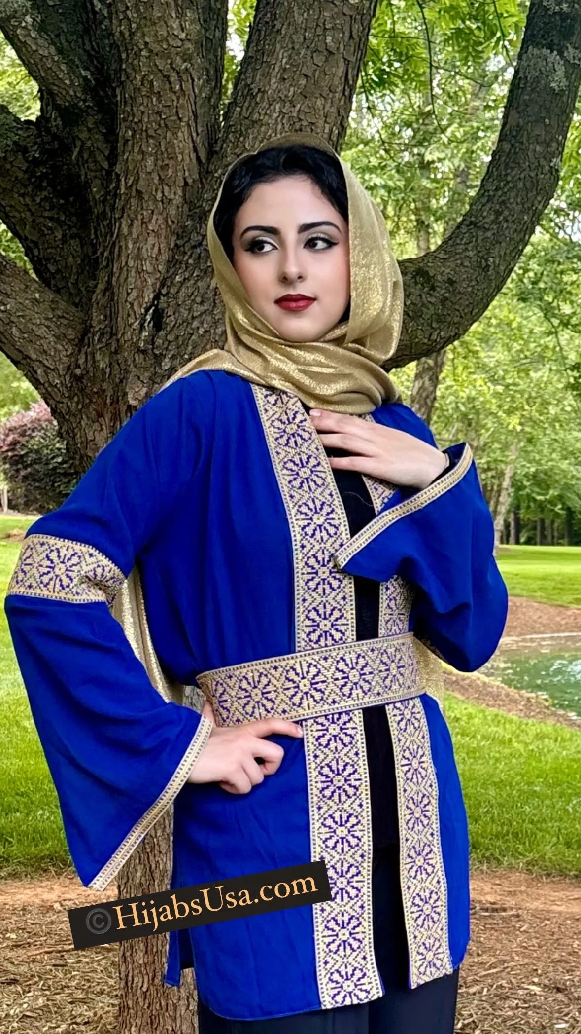 “Raniya" Royal Blue Shirt / Jacket