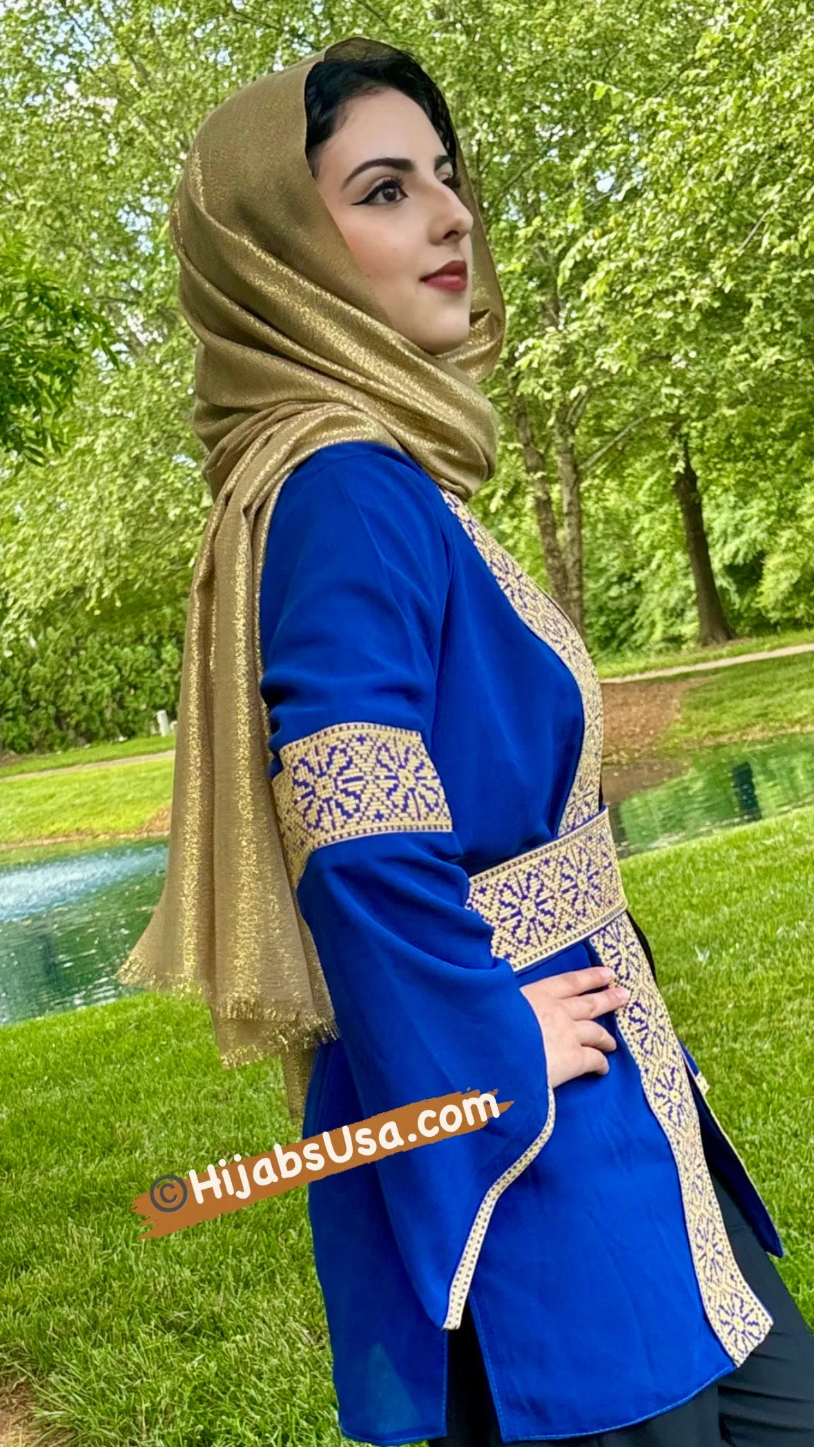 “Raniya" Royal Blue Shirt / Jacket