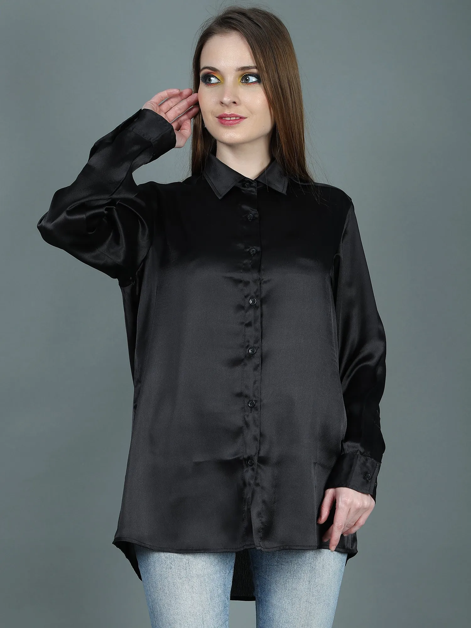 RAVEN SATIN SHIRT