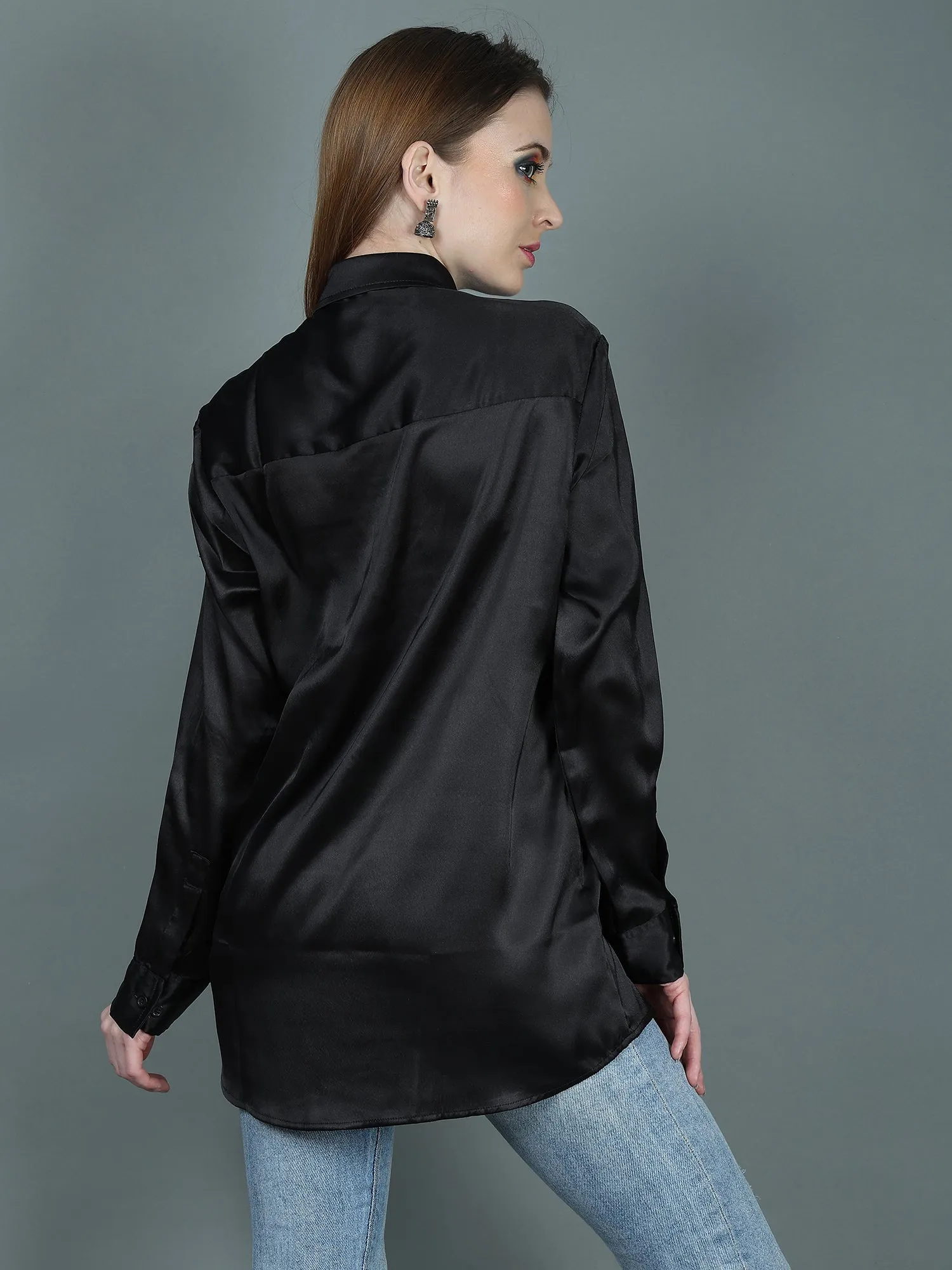 RAVEN SATIN SHIRT