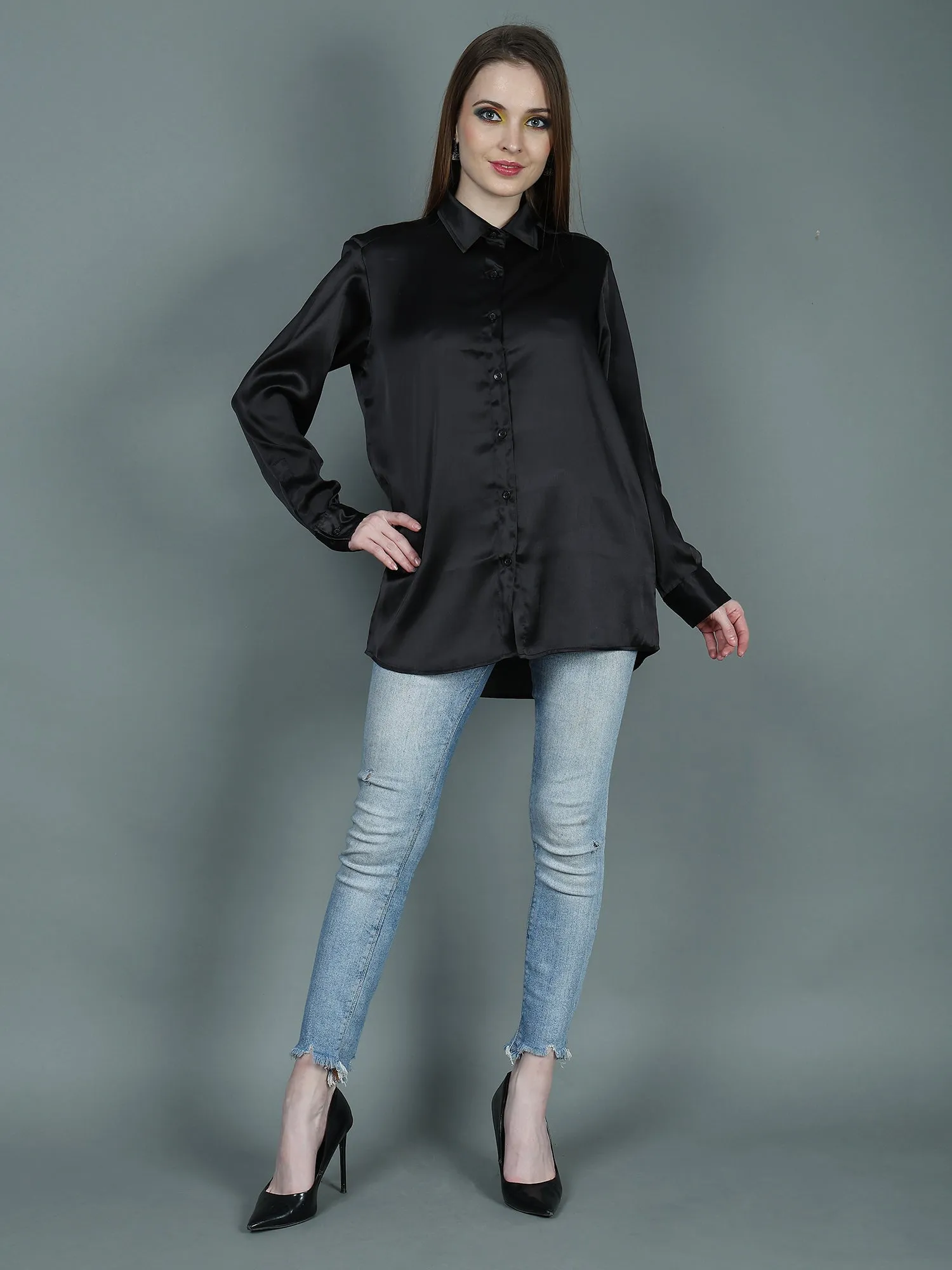 RAVEN SATIN SHIRT