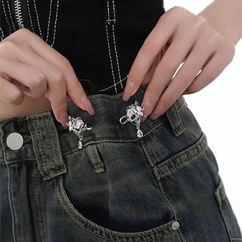 Women's Charming Skull Head Jeans Belt Clip