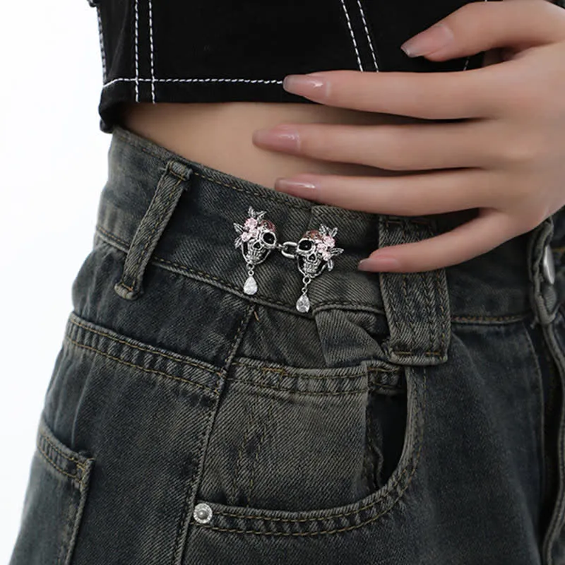 Women's Charming Skull Head Jeans Belt Clip