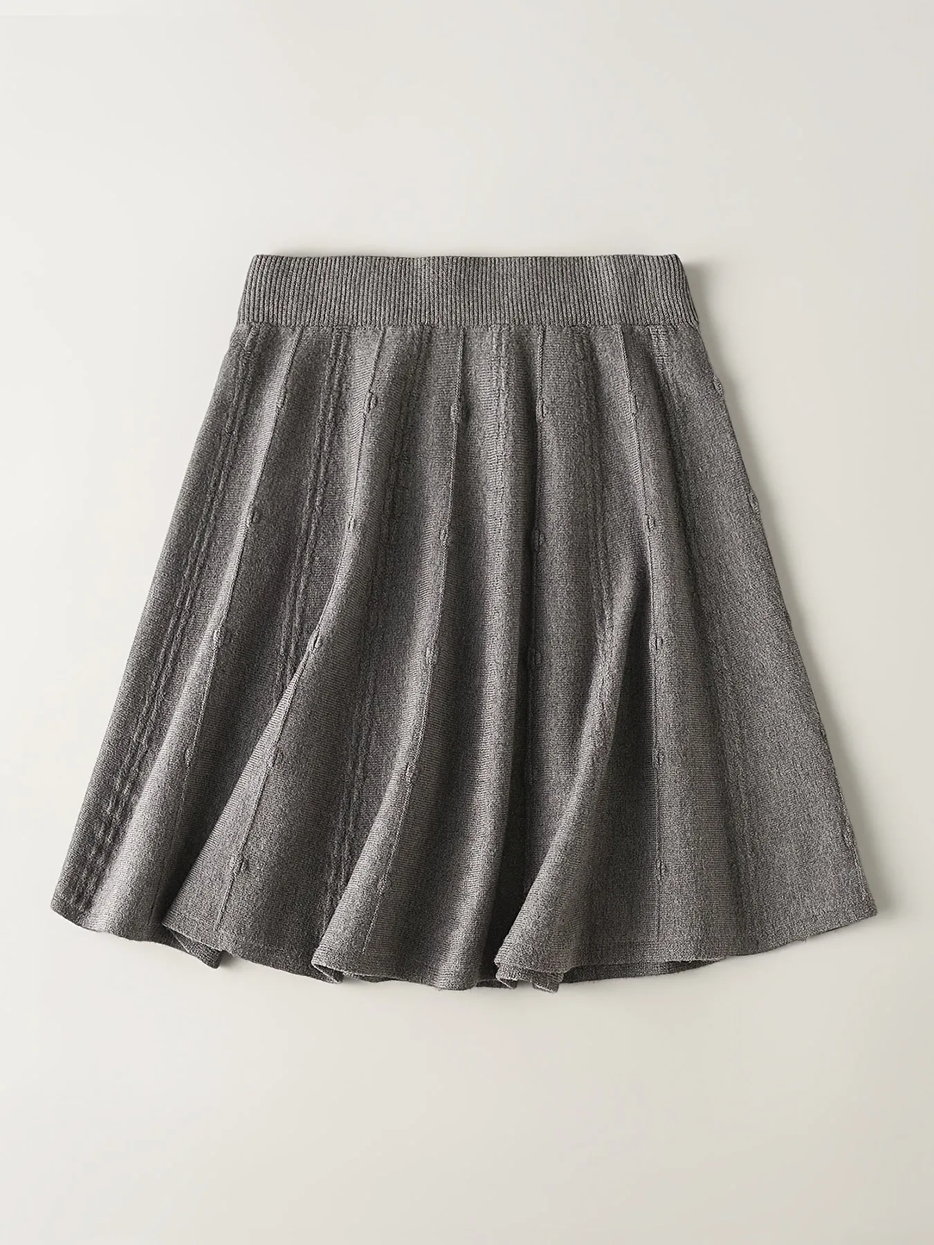 Women's Petite Casual Solid Knitted Fashion High Waist Skirt, Casual Every Day Skirts