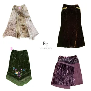 Y2K 2024 Romantic Velvet Skirts (SR-034)